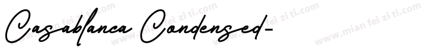 Casablanca Condensed字体转换